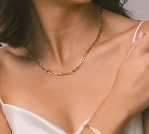 18K Gold Chain Necklace