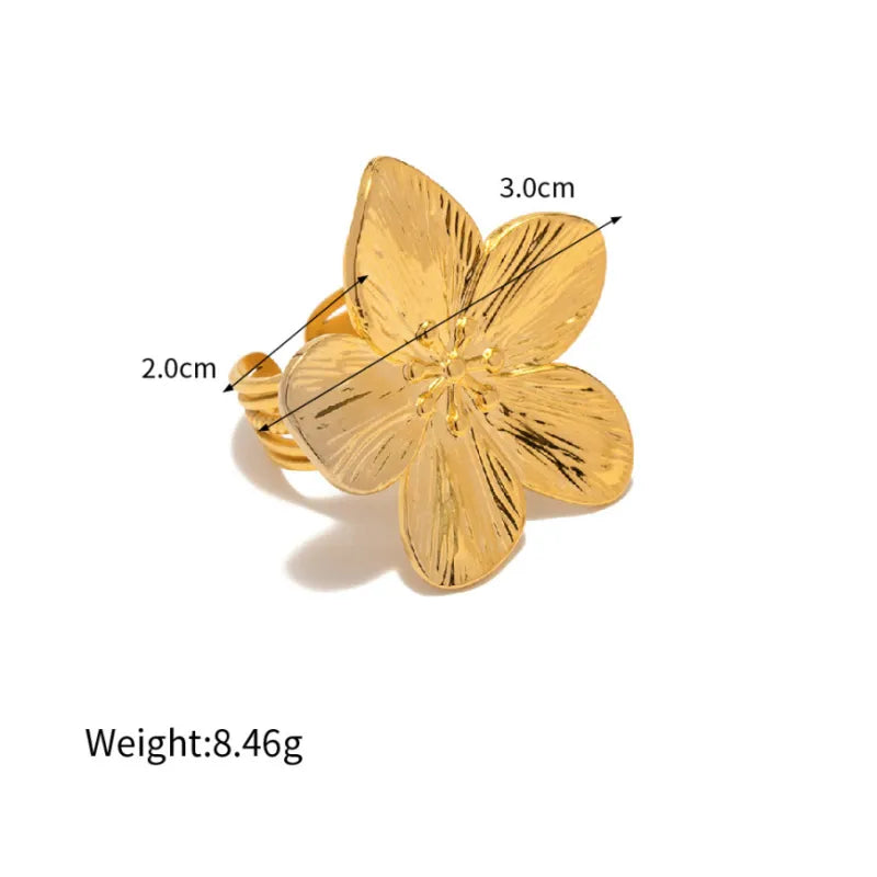 Flower Gold Ring