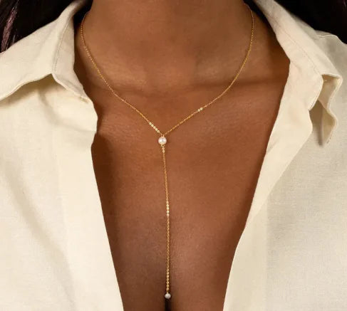 Long Pearl Necklace