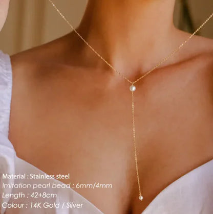 Long Pearl Necklace