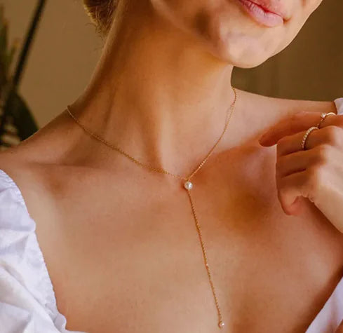 Long Pearl Necklace