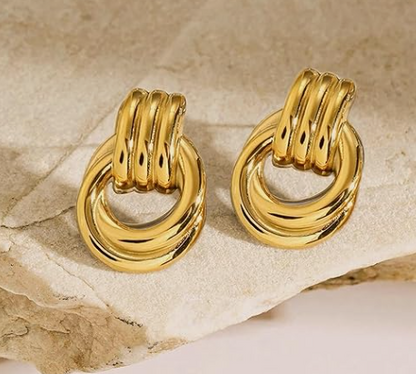 Worn Gold Earrings