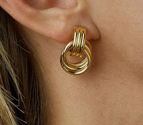 Worn Gold Earrings
