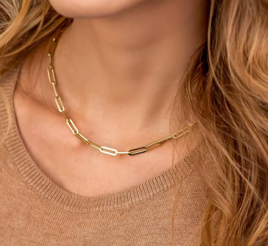 18K Gold Chain Necklace