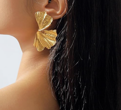 Minimalist Large Gold Earrings