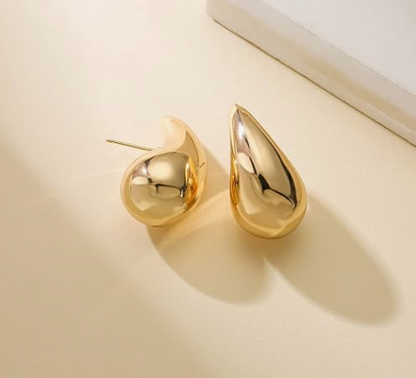 Chunky Gold Drop Earrings