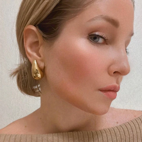 Chunky Gold Drop Earrings