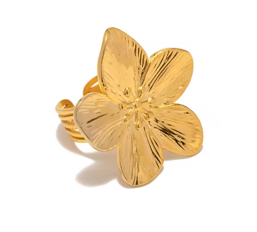 Flower Gold Ring