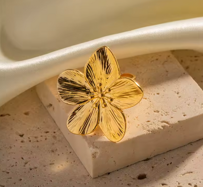 Flower Gold Ring