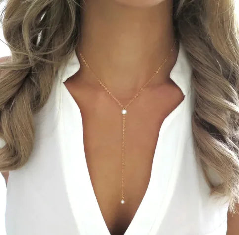Long Pearl Necklace