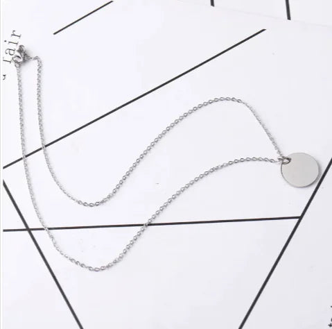 Round Stainless Steel Necklace