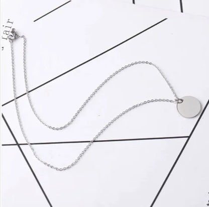 Round Stainless Steel Necklace