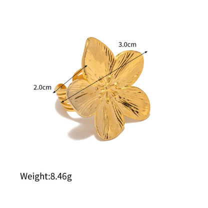 Flower Gold Ring