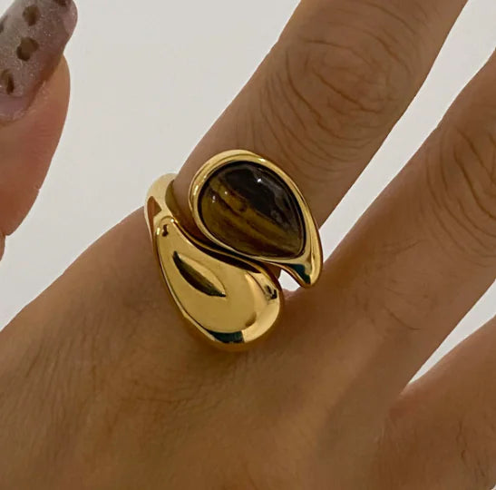 Drop Pearl Ring