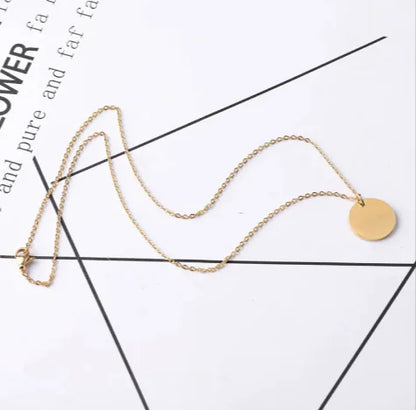 Round Stainless Steel Necklace