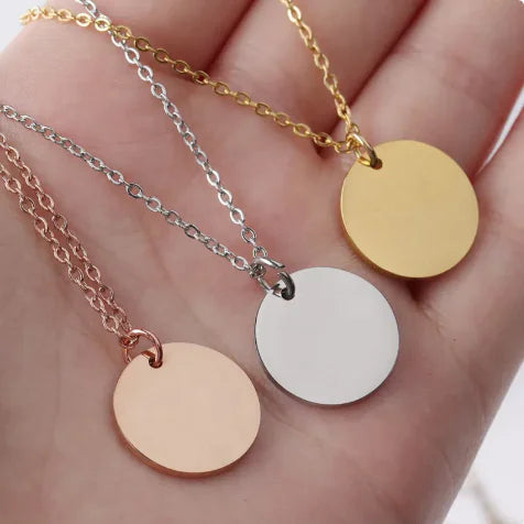 Round Stainless Steel Necklace