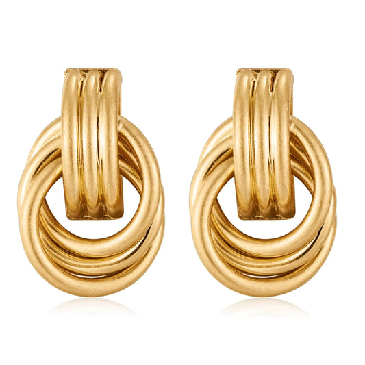 Worn Gold Earrings